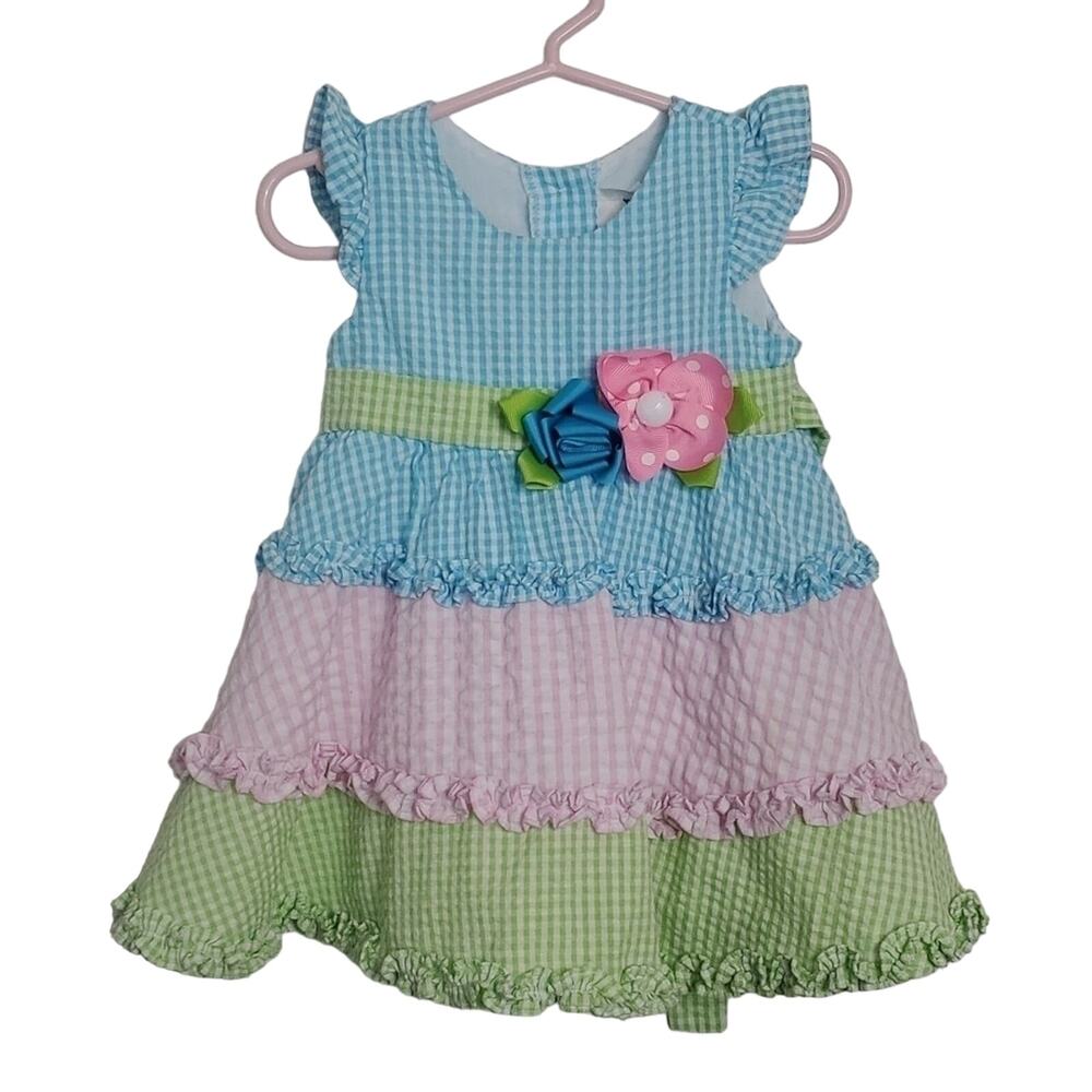 Rare Editions Pastel Dress, 12M